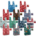 BeeGreen Christmas Gifts Reusable Grocery Bags Bulk 12 Pack Wholesale Reusable Shopping Bags X-Large 50LBS, Machine Washable Kitchen Reusable Bags Heavy Duty, Foldable Bags for Shopping