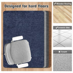 Placoot Desk Chair Mat for Hardwood Floor Corduroy Surface 1/6" Thick 55"x35" Office Chair Mat for Rolling Chairs-100% Large Anti-Slip Backing Under Desk Low-Pile Office Rug Floor Mat for Office/Home