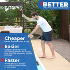 ProTuff 22" Pool Brush Head – Comes Sturdy Bristles, Tough on Algae, Dirt & Grime – Cleans 3X Faster – Extra-Wide Pool Scrubber Brush with Pole Attachment Option