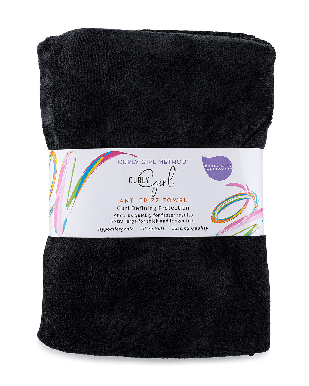 Curly Girl Microfiber Hair Towel - Anti-Frizz, Absorbent, Fast Drying - for Curly Hair - Microfiber Hair Towel for Curly Hair