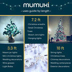 MUMUXI LED Fairy Lights Battery Operated String Lights [24 Pack] 7.2ft 20 Battery Powered LED Lights | Mini Lights, Centerpiece Table Decorations, Wedding Party Bedroom Mason Jar Christmas, Cool White