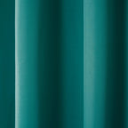 TOWN & COUNTRY BASICS Cabana Solid Heavyweight Indoor Outdoor Curtains, Light Filtering Opacity with Grommet Top, Water Repellent, 2-Pack Set, 54"x108", Dark Teal
