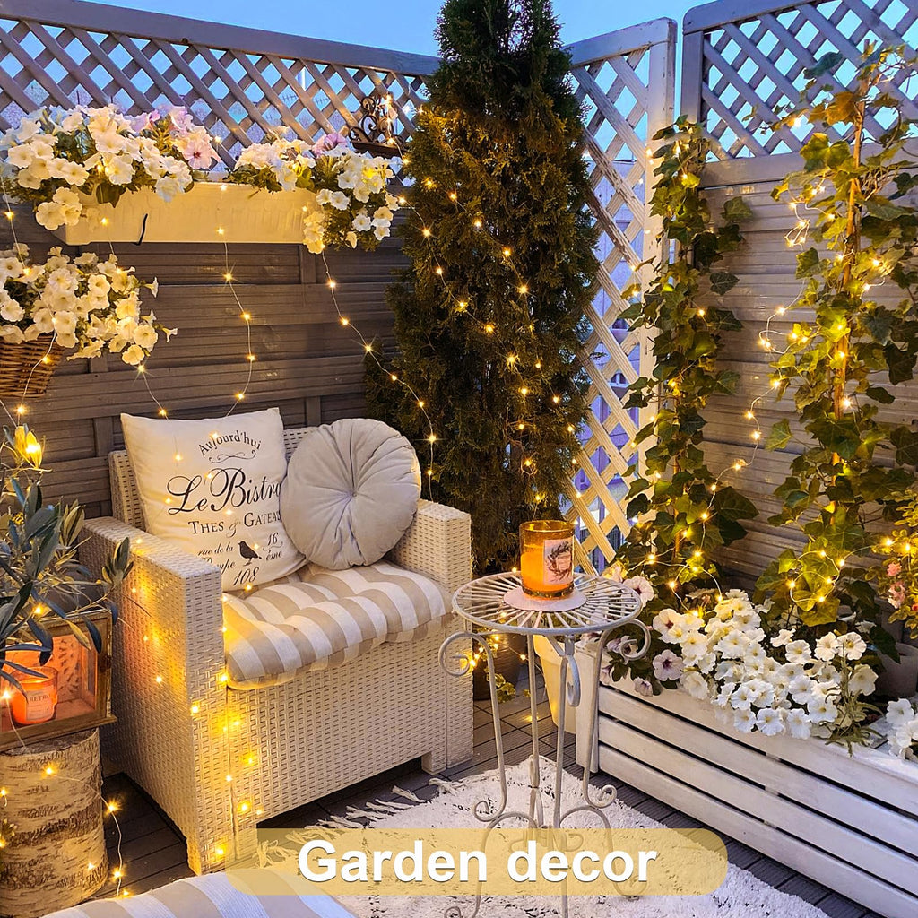 JMEXSUSS 2 Pack Fairy Lights Battery Operated with Remote, Total 400 LED 132ft Battery Powered String Lights, Twinkle Christmas Fairy Lights for Bedroom Centerpiece Indoor Outdoor Decor, Warm White