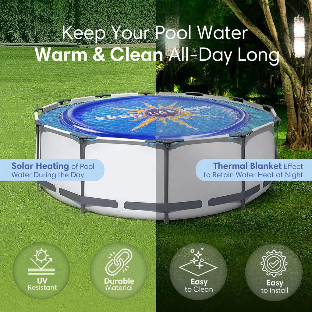 Solar Sun Rings 60 Inch Above Ground or Inground Swimming Pool Hot Tub Spa Heating Accessory Circula