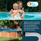 U.S. Pool Supply Above Ground Pool Hose Replacement 1.5" Diameter x 59" Long, Pack of 2 - Compatible with Intex 29060E, Pool Filter Pump Hoses, Sand Filters, Saltwater Systems with 1,500 to 2,500 GPH
