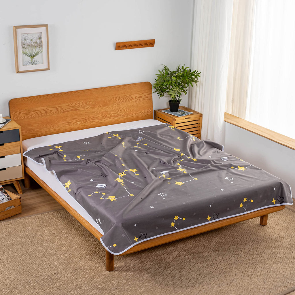 WenBags Bed Pads for Incontinence Washable,60 * 80 inches Large Reusable Waterproof Mattress Protector Pad,Pee Pads for Adults Elderly Pets or Kids Bed Wetting Protection, Hospital (Polyester)