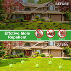 12pack Mole Repellent, Gopher Repellent, Vole Repellent, Powerful Mole Repellent for Lawn Garden Yard Outdoor, Snake Repellent, Groundhog Repellent, Armadillo Repellent, Mole Deterrent