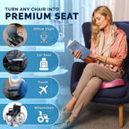 ComfiLife Premium Gel & Memory Foam Seat Cushion – Doctor Recommended Office Chair Cushion, Car Seat Cushion – Chair Cushions for Back & Sciatica Pain Relief – Seat Cushions for Office & Desk (Pink)