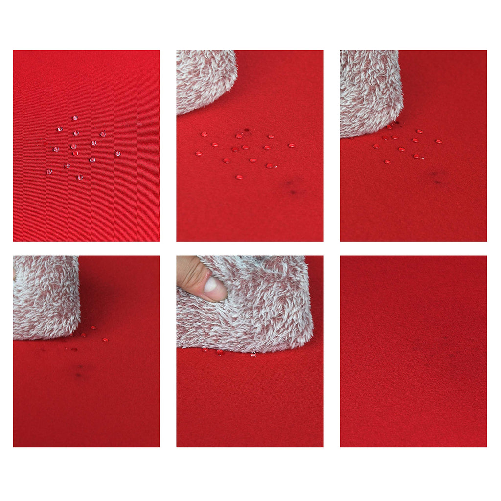 Obstal 210 GSM Round Red Table Cloth - 60 Inch - Oil-Proof Spill-Proof and Water Resistance Microfiber Tablecloth, Decorative Fabric Table Cover for Christmas Holiday Party (Rio Red, 60 Inch Diameter)