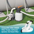2 Pcs Pool Hoses for Above Ground Pools 1 1/2 Inch Diameter 59" Long Pool Pump Hose Replacement Filter Pump Hose Accessories