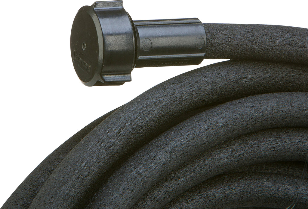 SWAN Products MGSPAK38100CC Miracle-GRO Soaker System Customizable Hose with Push on Fittings, 100' x 3/8", Black