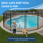 Pool Fence Caps – Putty 25 Pack of 1-Inch Pool Fence Hole Caps – Used for Covering Deck Sleeves in Safety Fencing – Protects Pool Areas When Fence is Removed – Compatible with Most Systems