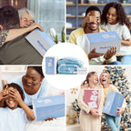 Bedsure Get Well Gifts for Women - Thinking of You Gifts for Women, After Surgery Blanket with Inspirational Words Healing Blanket Cancer Care Gifts for Women Elderly Adults Blue 50x60 Inch