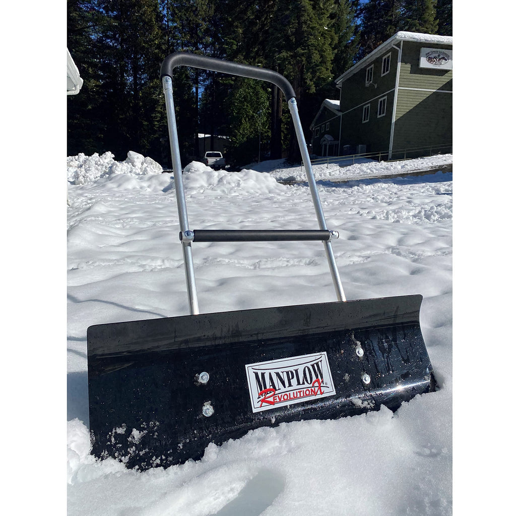 MANPLOW RevolutionX Snow Pusher with U Handle (32 Inch)