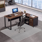 Amyracel Large Office Chair Mat for Carpeted Floors - 46" x 72" Clear Floor Mat for Office Chair On Low Pile Carpets, Easy Glide Computer Desk Chair Mat for Home & Offices