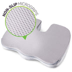 Seat Cushion for Desk Chair - Back Pain, Tailbone Relief, Coccyx, Butt, Hip Support - Ergonomic Office Chair Sciatica Car Pillow