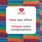 Red Heart Super Saver Bitty Stripes Unicorn Mane Yarn - 2 Pack of 283g/10oz - 100% Acrylic - #4 Worsted (Medium) - 515 Yards - Knitting/Crochet