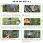2023 Upgraded Reinforced Animal Traps,Rabbit Traps,33in Live Animal Cage for Squirrels,Stray Cats Trap, Live Traps for Raccoons, Stainless Steel Foldable with Pedal Triggers(33x12x13inch)