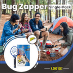 ZAP iT! Electric Fly Swatter Racket & Mosquito Zapper - High Duty 4,000 Volt Electric Bug Zapper Racket - Fly Killer USB Rechargeable Fly Zapper Indoor Safe