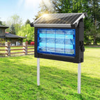 Solar Bug Zapper Outdoor Waterproof, 4500V High Power Cordless Mosquito Zapper with Smart Light Sensor, Dual Solar & USB Rechargeable Insect Killer for Patio, Garden, Backyard, Indoor & Outdoor Use