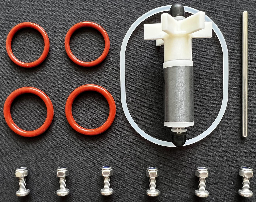 P4071 58113 Hot Tub Water Pump E02 Repair Kit for Coleman SaluSpa Lay-Z-Spa (w/Impeller & Shafts)