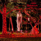 JMEXSUSS 250 LED Red Halloween String Lights with 8 Modes, 91.5ft Expandable Halloween Lights Outdoor Waterproof, Red Christmas Lights Indoor for Tree Patio Bedroom Party Holiday Decorations