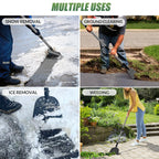 Walensee Flat Shovel,Snow Shovel, Ice Scraper, 54 inch Snow Ice Chopper for Walkway, Ice Removal Tool for Road Outdoor Garden Cleaning Scraper, Weed Remove Tool for Lawn Edging, Driveway Weeding Tool