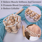 lianjindun 6 in 1 Wood Therapy Massage Tools, Maderoterapia kit, Wood Therapy Set, Lymphatic Drainage Massager, Wooden Gua Sha Tools, Wooden Massager Roller Rope for Body Shaping Anti Cellulite
