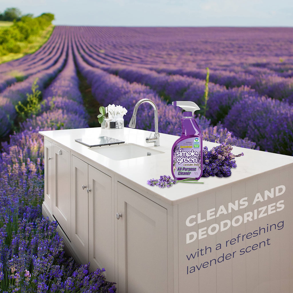 Simple Green AllPurpose Cleaner, 32 Fl Oz (Pack of 3), Lavender, 96 Fl Oz