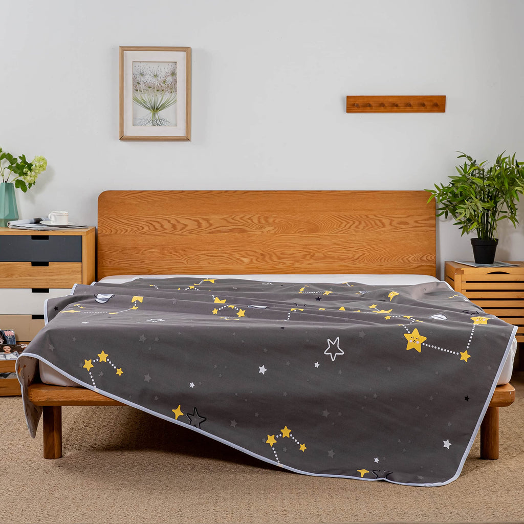 WenBags Bed Pads for Incontinence Washable,60 * 80 inches Large Reusable Waterproof Mattress Protector Pad,Pee Pads for Adults Elderly Pets or Kids Bed Wetting Protection, Hospital (Polyester)