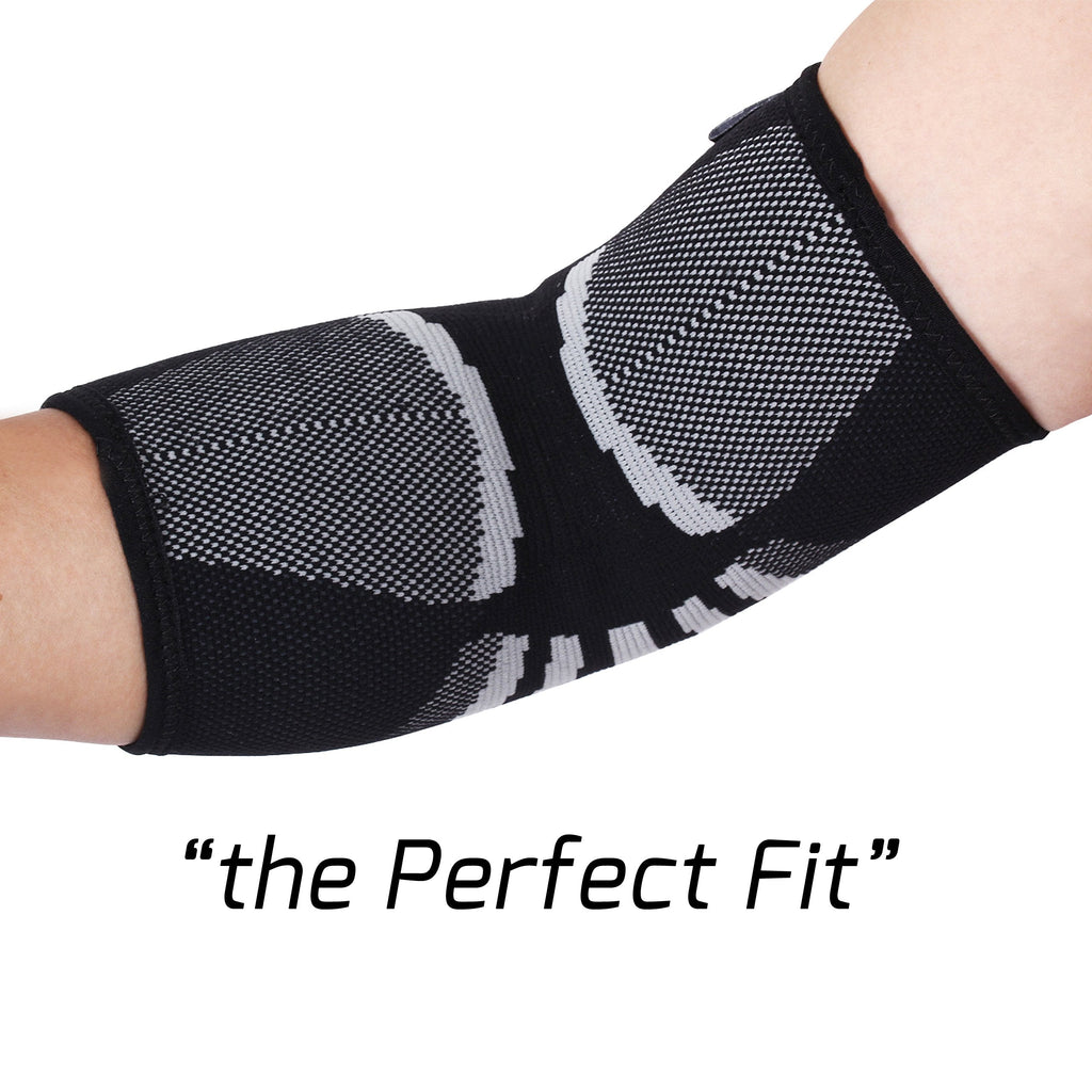 Nordic Lifting Elbow Compression Sleeves (1 Pair) - Support for Tendonitis Prevention & Recovery (X-Large)