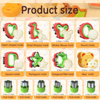 Christmas Cookie Cutters 8 Pcs(Medium),Sandwich Cutter and Sealer,Cookie Cutters,Cookie Cutters Christmas Shapes (14PCS)