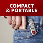 The SafeAlarm Personal Self-Defense Safety Alarm Keychain |Loud 120DB Dual Alarm Siren Heard up to 600 ft/185 Meters Away | Emergency Safety Alarm for Women, Men, Children, Elderly