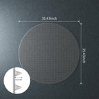 WASJOYE Office Chair Mat for Carpet, 36" Round Clear Home Carpet Chair Mat Protector Cover with Non-Slip Studded for Computer Desk Rolling Chair