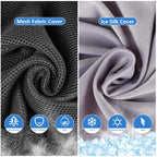 Benazcap with Extra Cover Memory Seat Cushion for Office Chair, Ergonomic Cushions Butt Pillow for Sciatica & Tailbone Pain Relief for Long Sitting for Gaming Chair and Car Seat