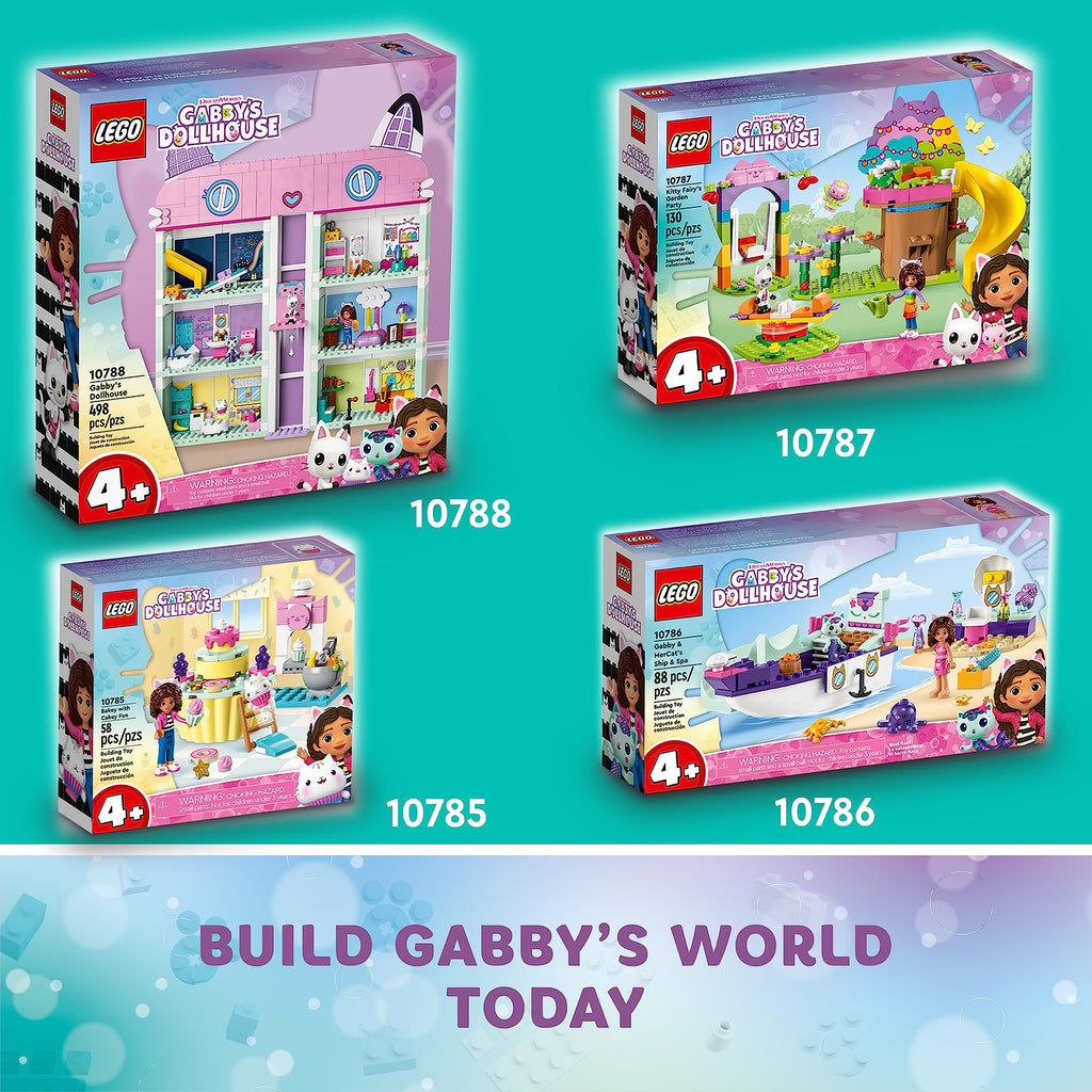 LEGO Gabby's Dollhouse Building Toy - Pretend Play Toy Figures & Playsets for Girls & Boys, Ages 4+ Years - Gift for Christmas - 8 Room Dollhouse W/ 4 Minifigures - 10788