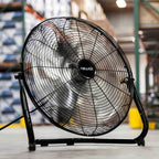 NewAir 18" High Velocity Industrial Floor Fan, Heavy Duty Metal Fan, Adjustable Tilt and 3 Speeds up to 4012 CFM, Rotatory Switch | Garage Fan for Indoor, Warehouse, Workshop, Gym or Home