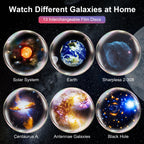 Planetarium Projector Pro for Bedroom, 13 in 1 Star Projector Galaxy Light, Ceiling Night Light Milky Way Mood Lighting with Timer, LED Space Galaxy Lamp Bedroom Room Decor for Adults Kids - White