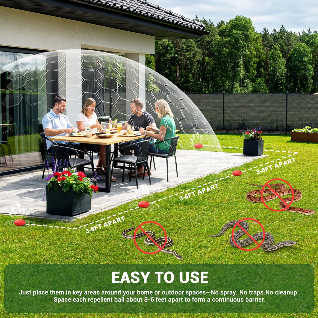 Snake Repellent Balls for Yard, Snake Away Repellent for Outdoors & Indoor, Safe for Pets and Family, Ideal for Living Rooms, Bedrooms, Patios, Garages and Camping (36 Packs)