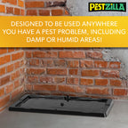 Pestzilla Baited Mouse Trap – Professional Strength Glue Rat Trap – 16 Glue Trays - Perfect for Household Pests & Mouse Traps Indoor and Around a Home