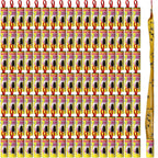 Qualirey 160 Pack Fly Strips Sticky Fly Trap Indoor Outdoor Hanging Fly Ribbon Tape Paper Flying Insect Trap Gnat Killer Traps for Fruit Flies, Bug, Insect, Pest (Yellow)