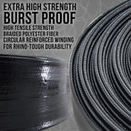 U.S. Pool Supply Pool Backwash Hose 2 Inch Diameter x 50 Feet - Discharge Hose for Pump, Sand Filter & Sump Pump Hoses - Burst Resistant Lay Flat Drainage Hoses for Inground & Above Ground Pools