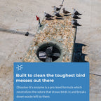 Bird Barrier Dissolve-It Max Enzyme Cleaner - Bird Dropping Cleaner - Dissolves Waste – Treat Affected Areas Before Installing Bird Control Products - Bird Cage Cleaner - 1 Pint Makes 1/2 Gallon