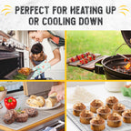 Checkered Chef Cooling Rack for Cooking and Baking - 8” x 11 ¾" Set of 2 Stainless Steel, Oven Safe Grid Wire Cookie Cooling Racks