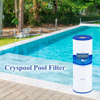 Cryspool® 07066 Filter Compatible with CX580XRE, SwimClear C3025, C3030, PA81, C-7483, FC-1225, 4×81 Sq. Ft Pool Filter Cartridge, 4 Pack