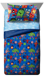 Jay Franco Disney Nightmare Before Christmas Moonlight 5 Piece Twin Bed Set - Includes Reversible Comforter & Sheet Set - Features Jack Skellington and Sally - Super Soft Microfiber