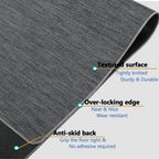 RccugmatS Chair Mat for Hardwood & Tile Floor, 47" x 52" Heavy Duty Office Chair Mat for Rolling Chairs Easy Glide, Anti Slip, Non-Curve, Floor Protector for Home Office, Gray