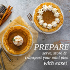 Spare Essentials (120 Pack) 5" Aluminum Pie Pans 5 Inch, Mini Pie Tins Disposable, 5 Inch Aluminum Foil Pie - Individual Pie Pans perfect for Baking, Storing & Reheating Pot Pies Small Pie Tins