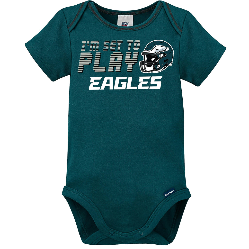 NFL baby boys 3 Pack Short Sleeve Bodysuit, Team Color, 3-6 Months US