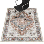 PROHALO Office Chair Mat for Hardwood Floor, 48"X 60" Desk Chair Mat for Hard Floors, Floor Mat for Office Chair，Under Desk Ofiice Rug for Rolling Computer Chair Gaming Chair-Brown
